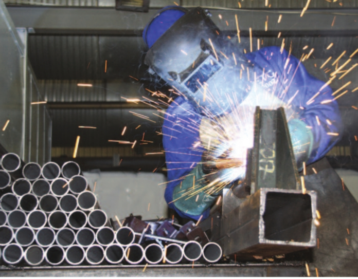 steelmaking stock photo