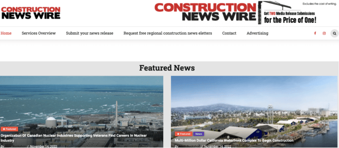 Construction News Wire page