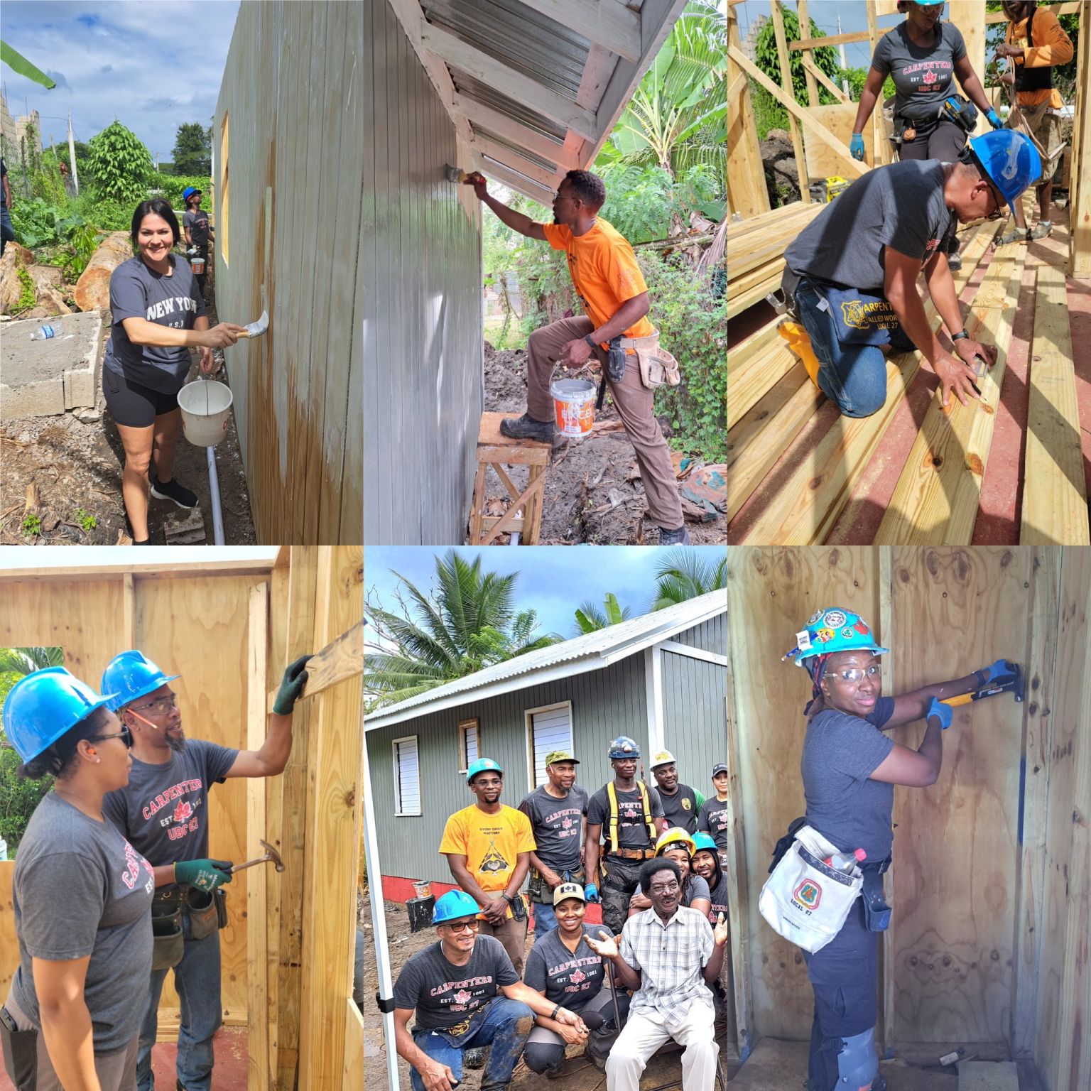 Ontario carpenters travel to Jamaica to build a house for a family in